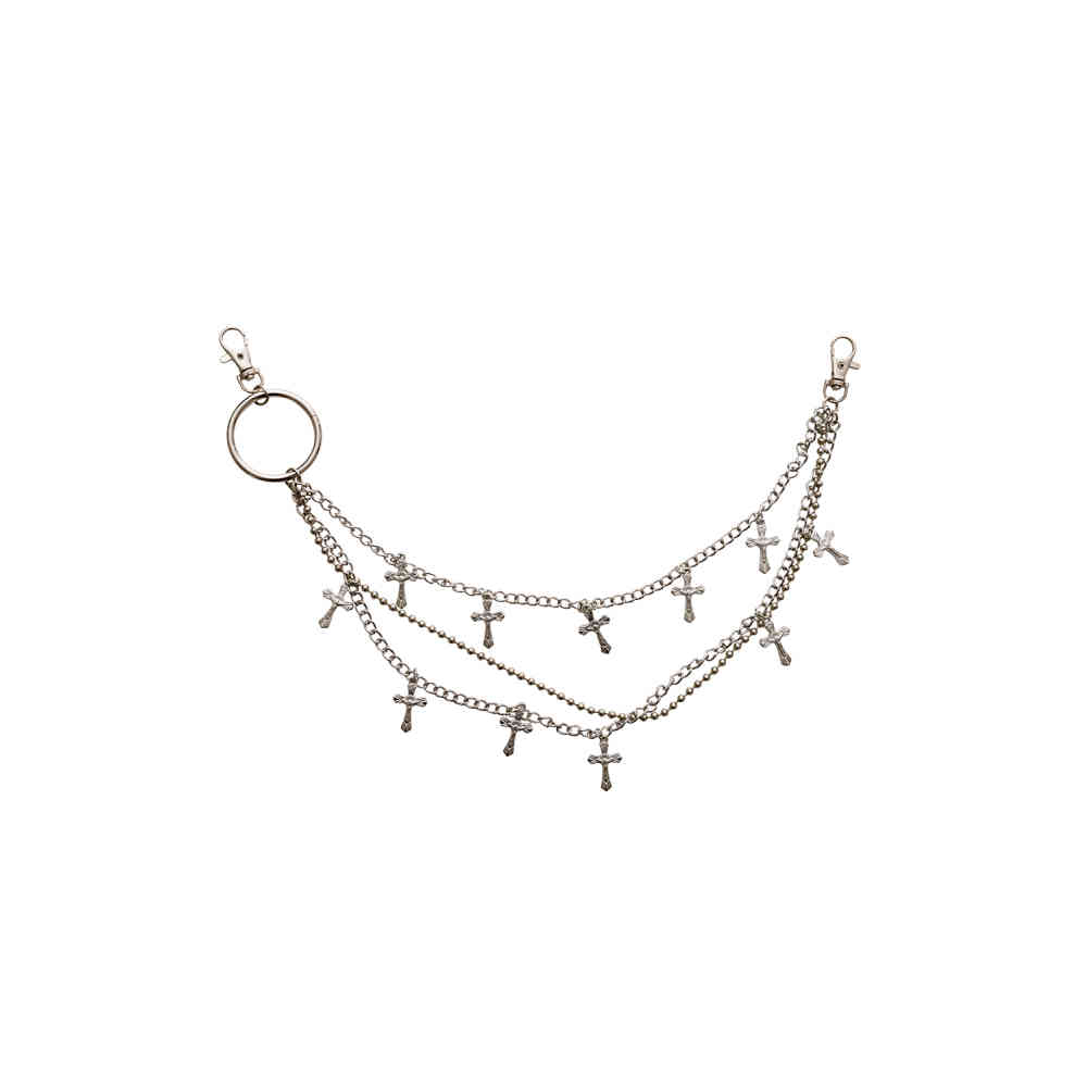 Banned - WILLOW Trousers keychain - Silver coloured
